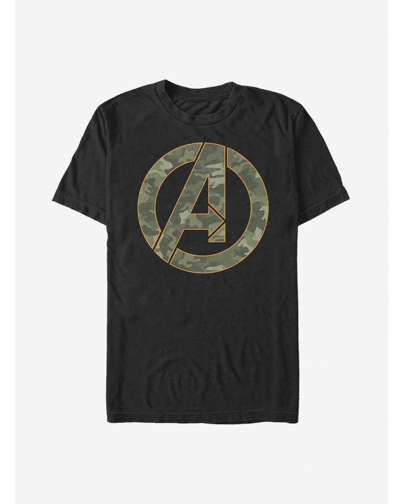 Marvel The Avengers Camo Icon T-Shirt $8.22 T-Shirts