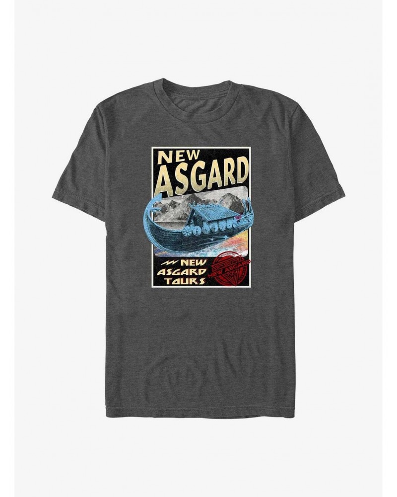 Marvel Thor: Love And Thunder New Asgard Destination T-Shirt $8.99 T-Shirts