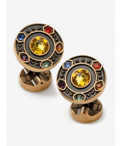 Marvel Avengers Infinity Stones Antique Gold Cufflinks $43.63 Cufflinks