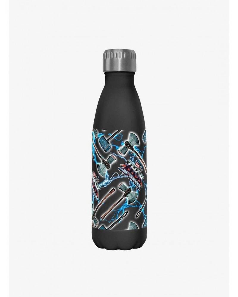 Marvel Thor: Love and Thunder Weapons Pattern Stainless Steel Water Bottle $5.98 Water Bottles