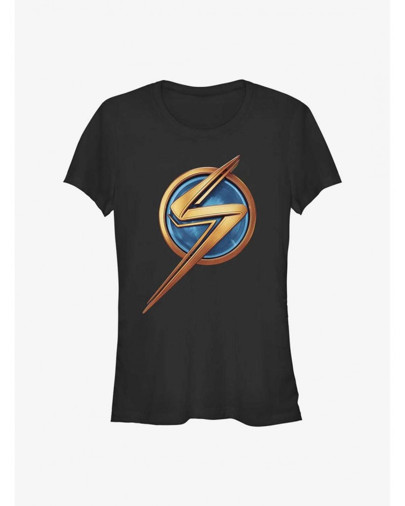 Marvel Ms. Marvel Logo Icon Girls T-Shirt $8.96 T-Shirts