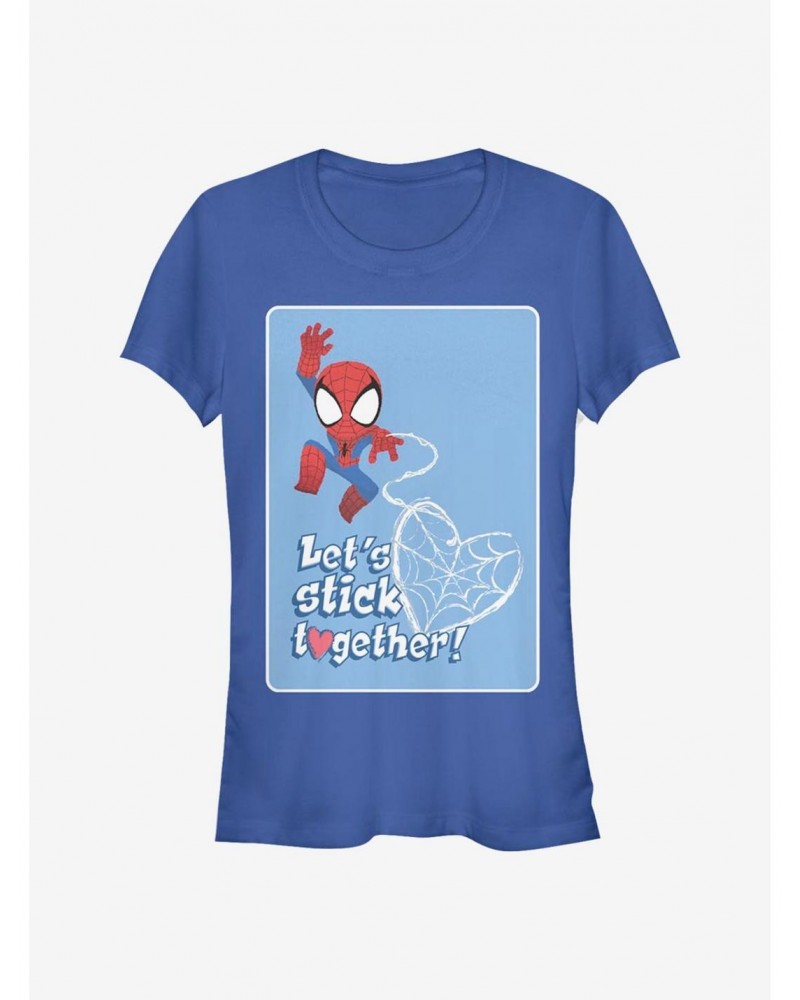 Marvel Spider-Man Stick Together Girls T-Shirt $8.57 T-Shirts