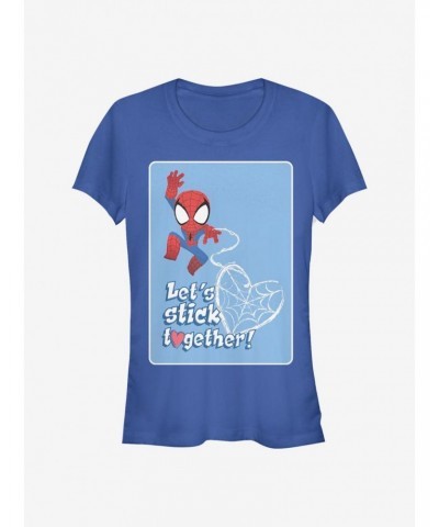 Marvel Spider-Man Stick Together Girls T-Shirt $8.57 T-Shirts