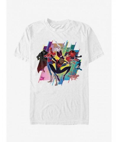 Marvel Spider-Man Spider-Verse Group T-Shirt $7.84 T-Shirts