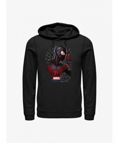 Marvel Spider-Man Miles Morales Profile Hoodie $14.37 Hoodies