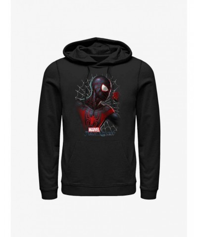 Marvel Spider-Man Miles Morales Profile Hoodie $14.37 Hoodies