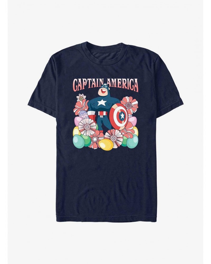 Marvel Captain America Collecting Eggs Since '41 T-Shirt $7.27 T-Shirts