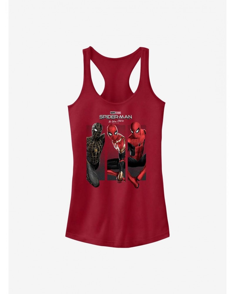 Marvel Spider-Man: No Way Home Three Poses Girls Tank $9.16 Tanks