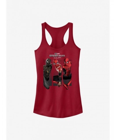 Marvel Spider-Man: No Way Home Three Poses Girls Tank $9.16 Tanks