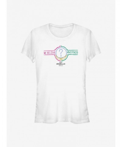 Marvel Spider-Man We Believe Mysterio Text Girls T-Shirt $7.17 T-Shirts