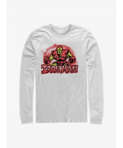 Marvel Iron Man Airbrushed Iron Man Long-Sleeve T-Shirt $11.84 T-Shirts